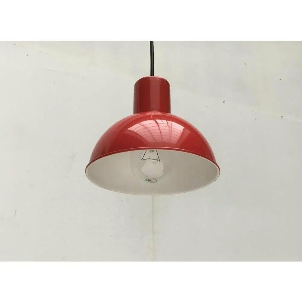 20th Century Mid-Century Danish Metal Bunker Mini Pendant Lamp by Johannes Hammerborg, 1970s For Sale