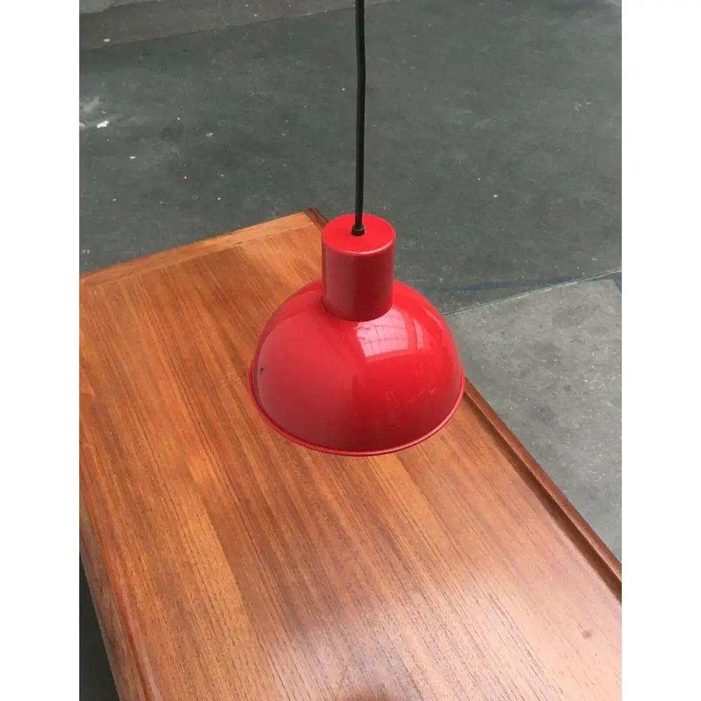Mid-Century Danish Metal Bunker Mini Pendant Lamp by Johannes Hammerborg, 1970s For Sale 2