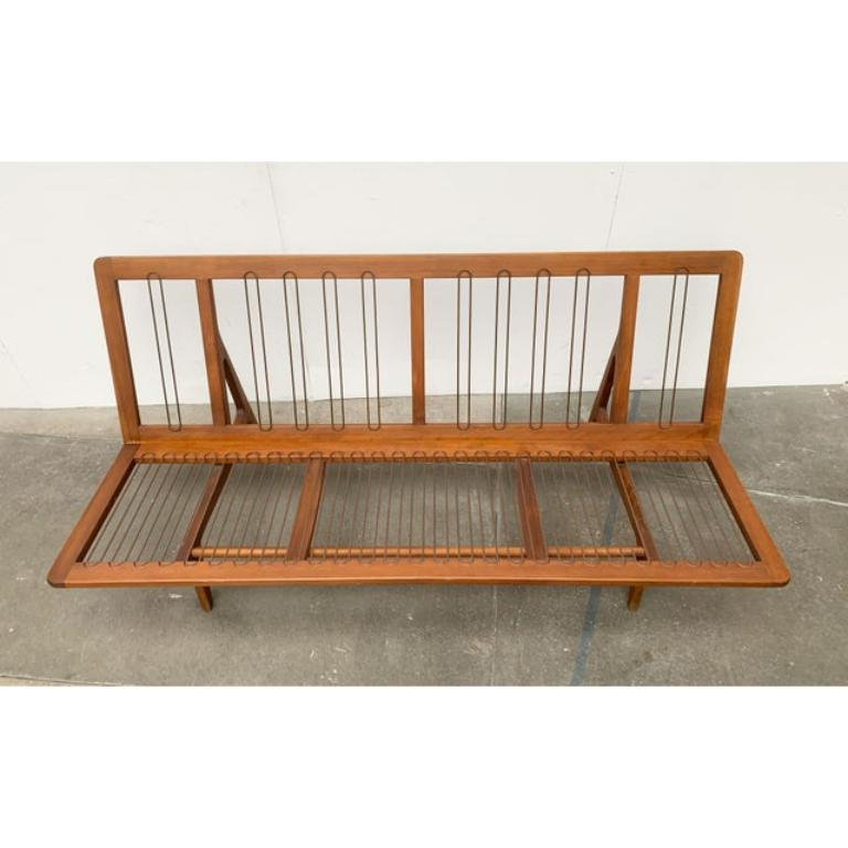 Divano minimalista danese di metà secolo in teak di Orla Mølgaard Nielsen in vendita 4