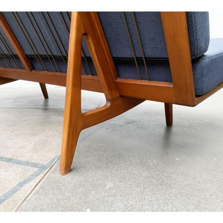 Divano minimalista danese di metà secolo in teak di Orla Mølgaard Nielsen in vendita 2