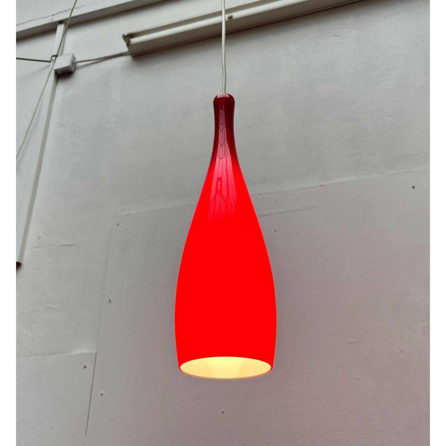 Lampe suspendue danoise modèle Bang en verre du milieu du siècle dernier par Jacob E. Bang, années 1960 en vente 5