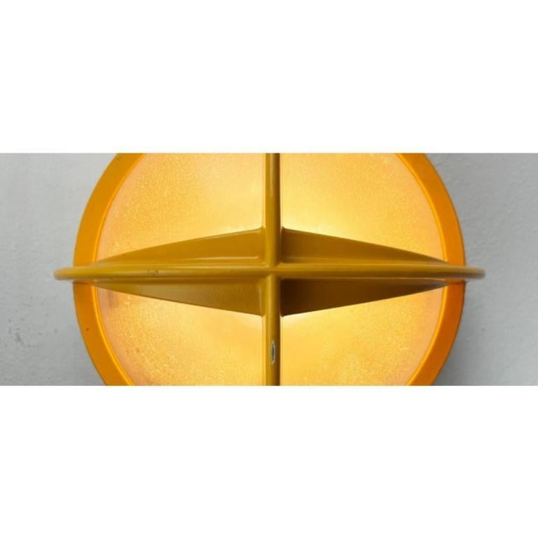 Mid-Century Danish Model Pirat Metal Outdoor Wall Lamp, 1960s In Excellent Condition For Sale In Hamburg, DE