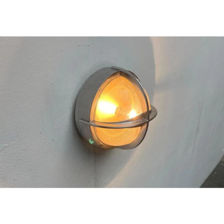 Mid-Century Danish Model Pirat Metal Outdoor Wall Lamp for Nordisk Solar, 1960s For Sale 5