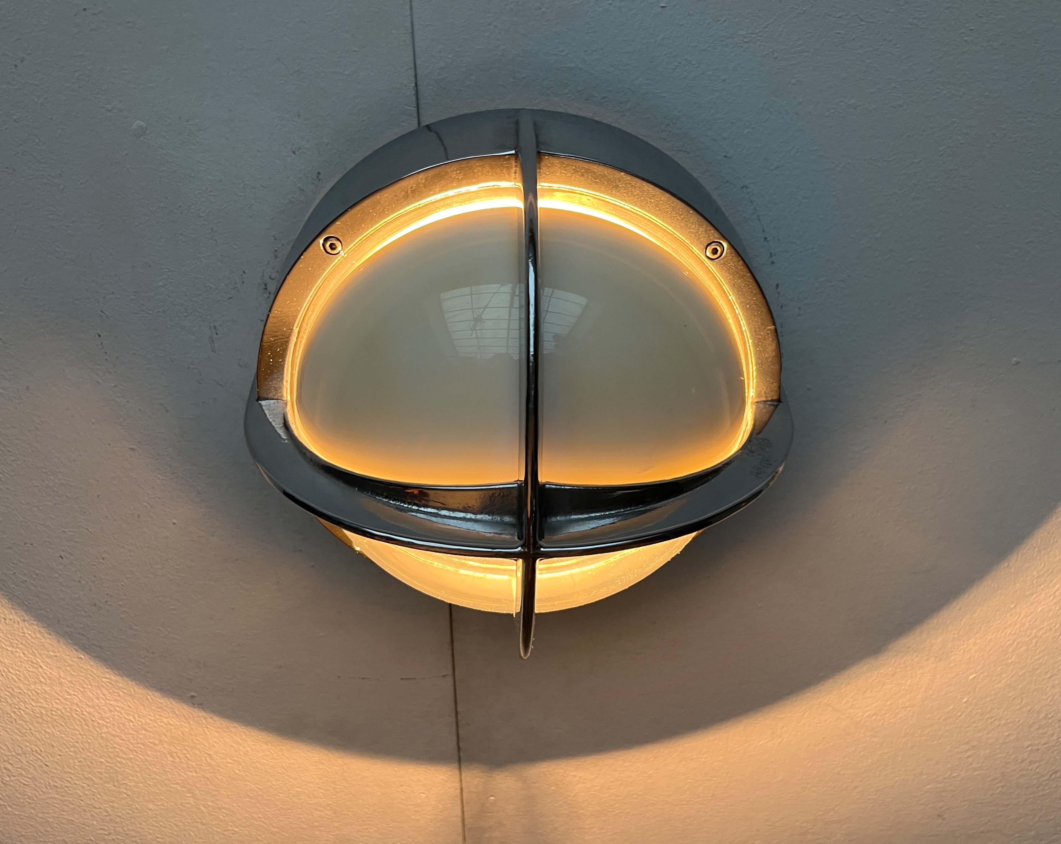 Lámpara de pared de metal para exteriores modelo Pirat, danesa de mediados de siglo, para Nordisk Solar, años 60 en venta 7