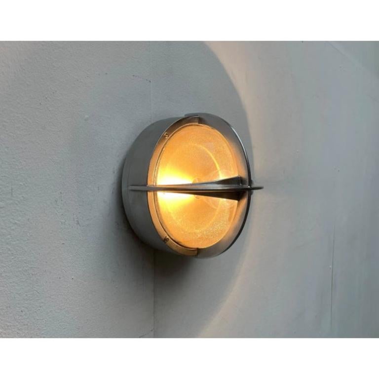 Mid-Century Modern Mid-Century Danish Model Pirat Metal Outdoor Wall Lamp for Nordisk Solar, 1960s For Sale