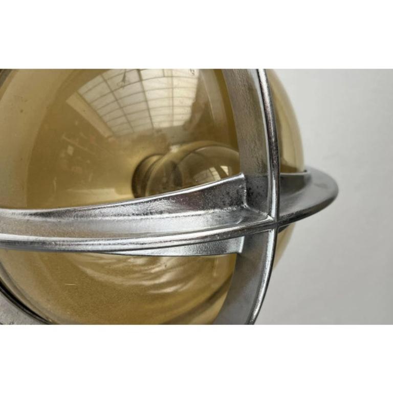 20th Century Mid-Century Danish Model Pirat Metal Outdoor Wall Lamp for Nordisk Solar, 1960s For Sale
