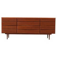 Mid Century Danish Modern 12-Drawers Dresser