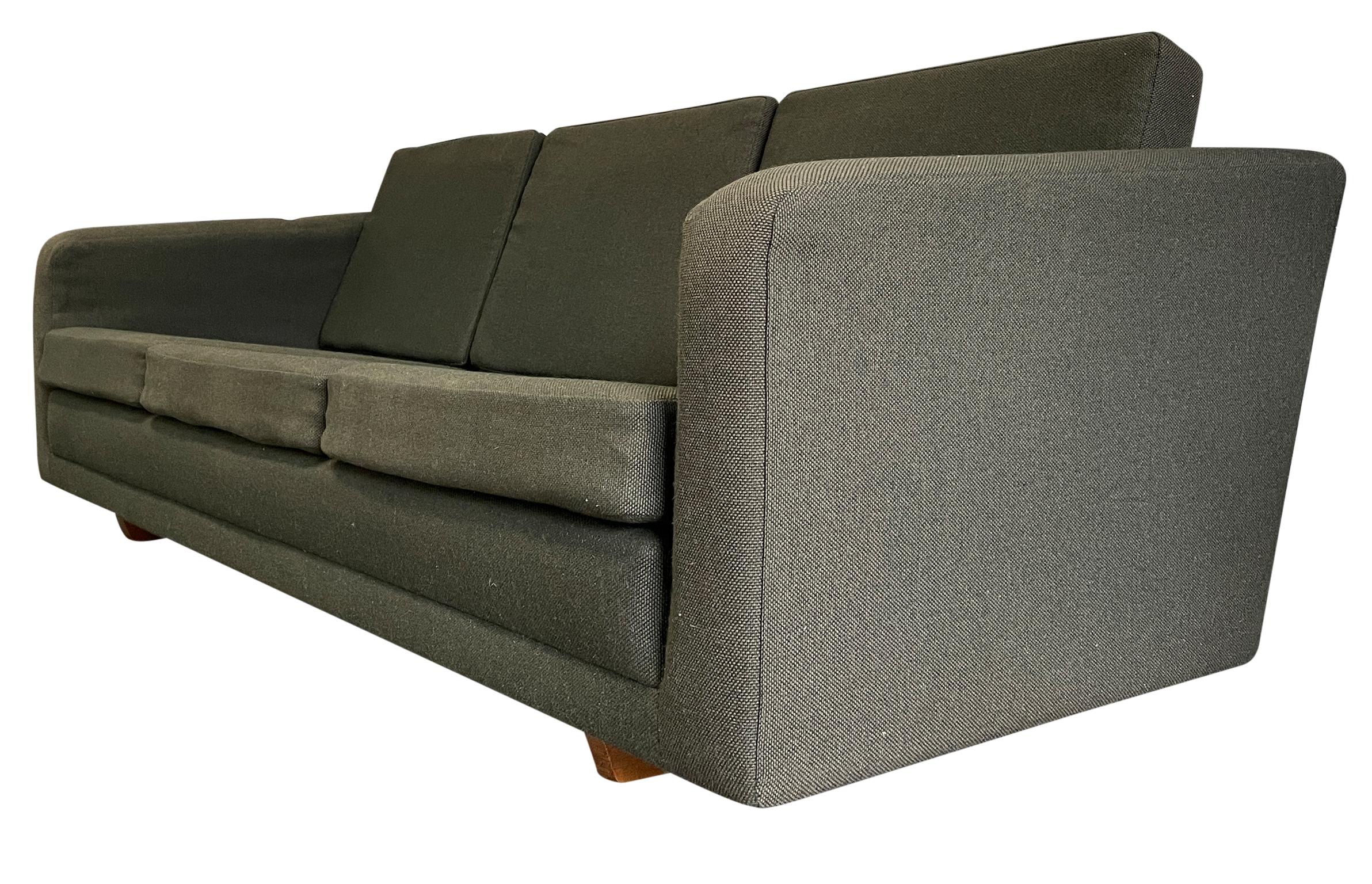 Mid-Century Modern Mid Century Danish Modern 3 Seat 205 Sofa by Børge Mogensen Sofa Green