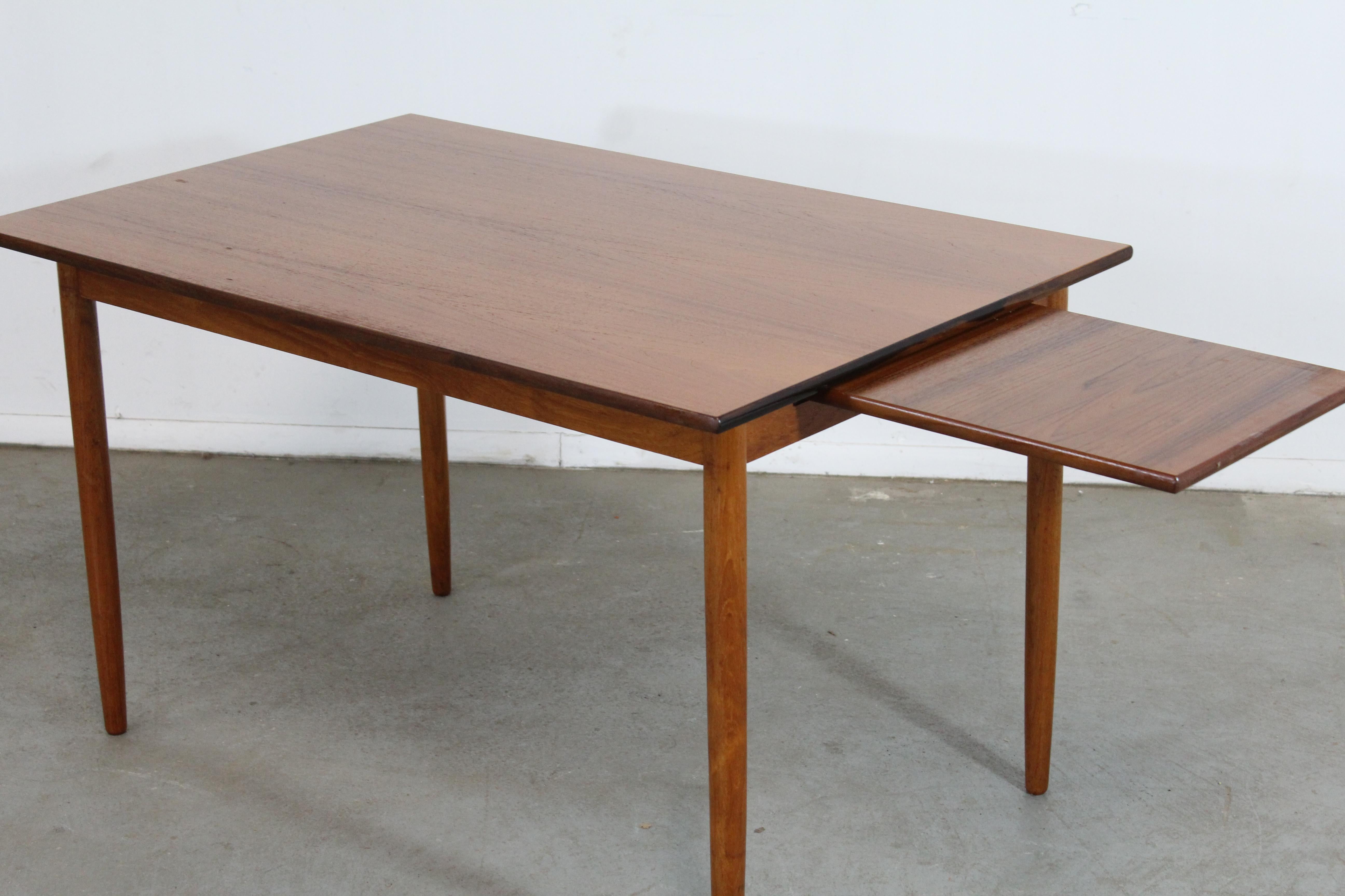 Mid-Century Danish Modern Teak Dining Table For Sale 7