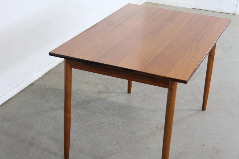 Mid-Century Modern Mid-Century Danish Modern Teak Dining Table For Sale