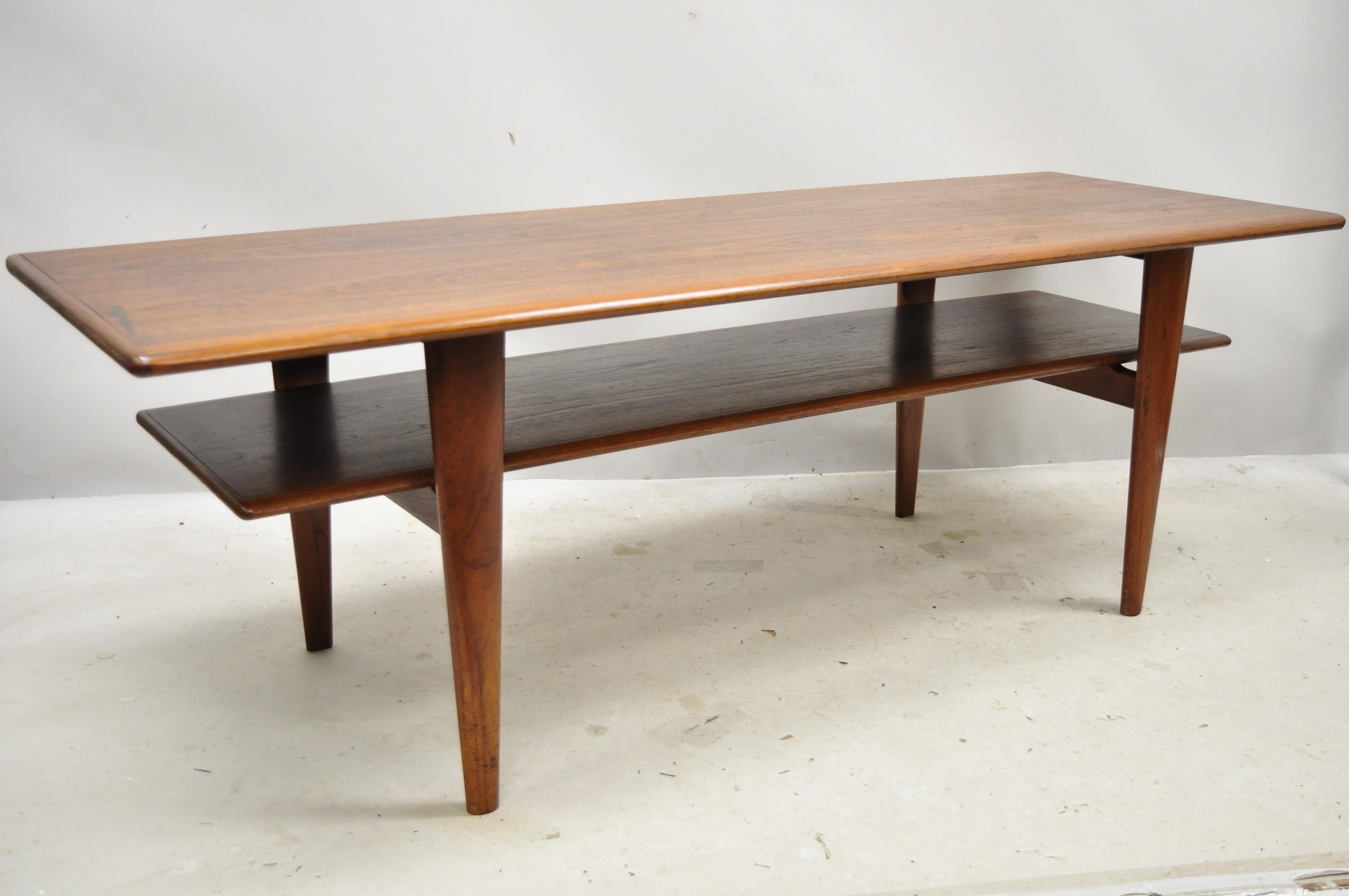 two tier coffee table rectangle