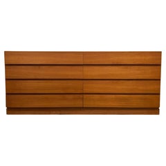 Mid Century Danish Modern 8 Drawer Teak Dresser Credenza by VM