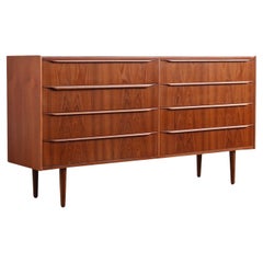 Mid-Century Danish Modern 8-Drawer Teak Dresser
