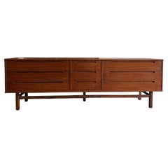 Rare Mid century Danish modern 9 drawer long low dresser credenza Nils Jonsson