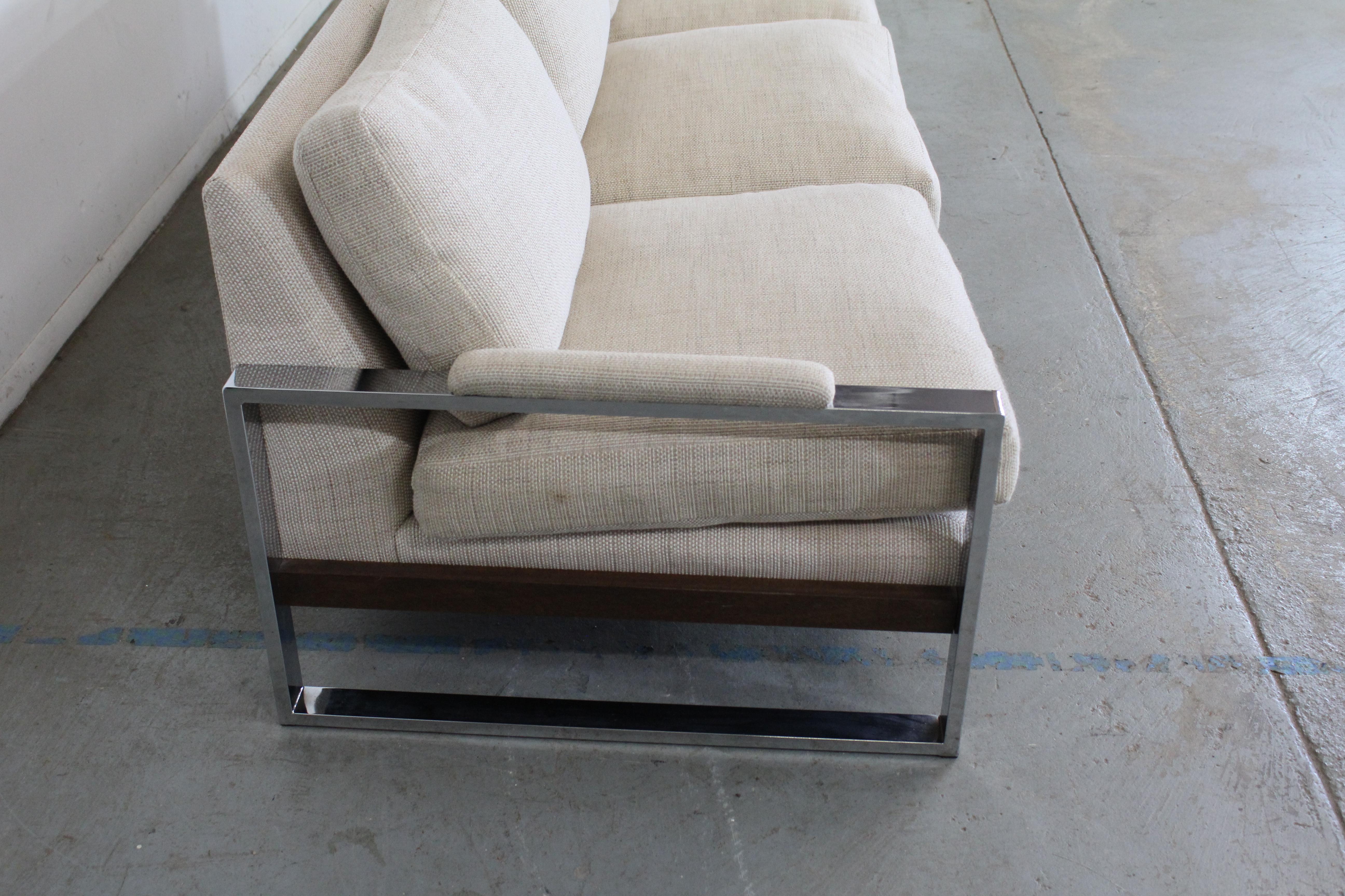 Mid-Century Modern Mid-Century Danish Modern Adrian Pearsall Chrome Craft Associates Sofa