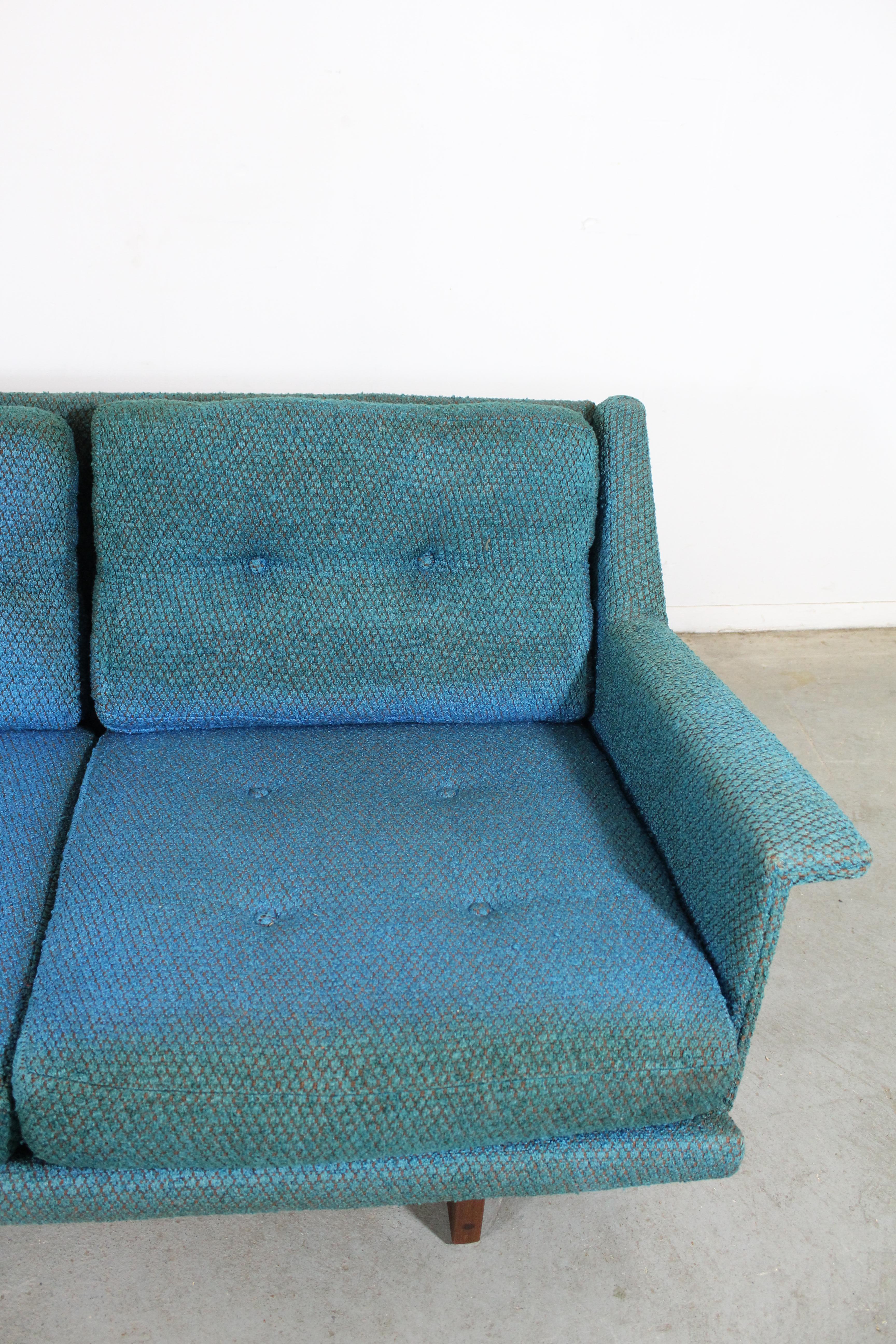 Mid-Century Modern Midcentury Danish Modern Adrian Pearsall Style 3 Cushion Sofa For Sale