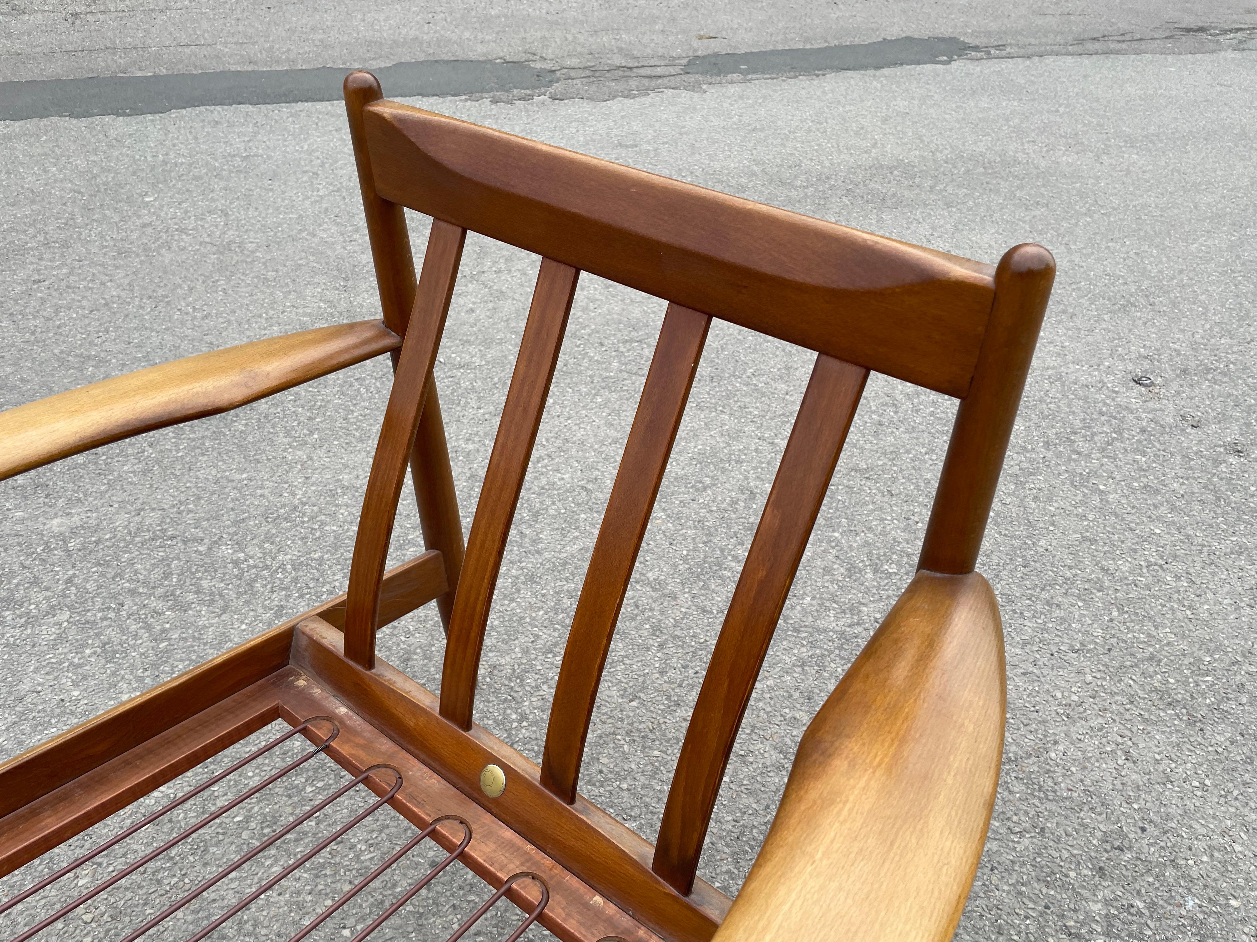 Mid-Century Danish Modern Armchair by Grete Jalk for France & Søn, 1960s For Sale 9