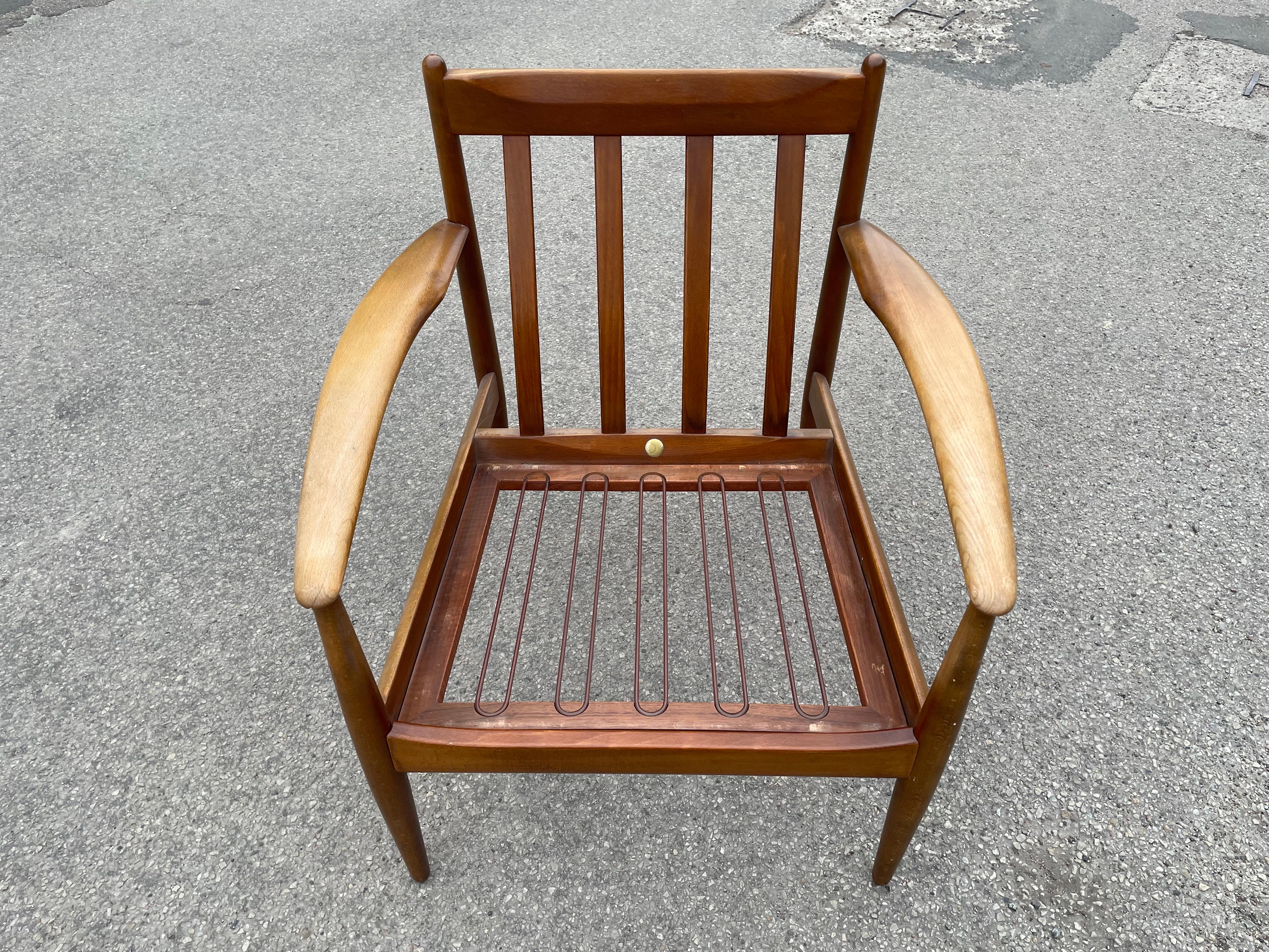 Mid-Century Danish Modern Armchair by Grete Jalk for France & Søn, 1960s In Good Condition For Sale In Copenhagen, DK