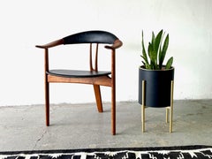 Mid Century Danish Modern Arne Hovmand Olsen Three Leg Lounge Chair