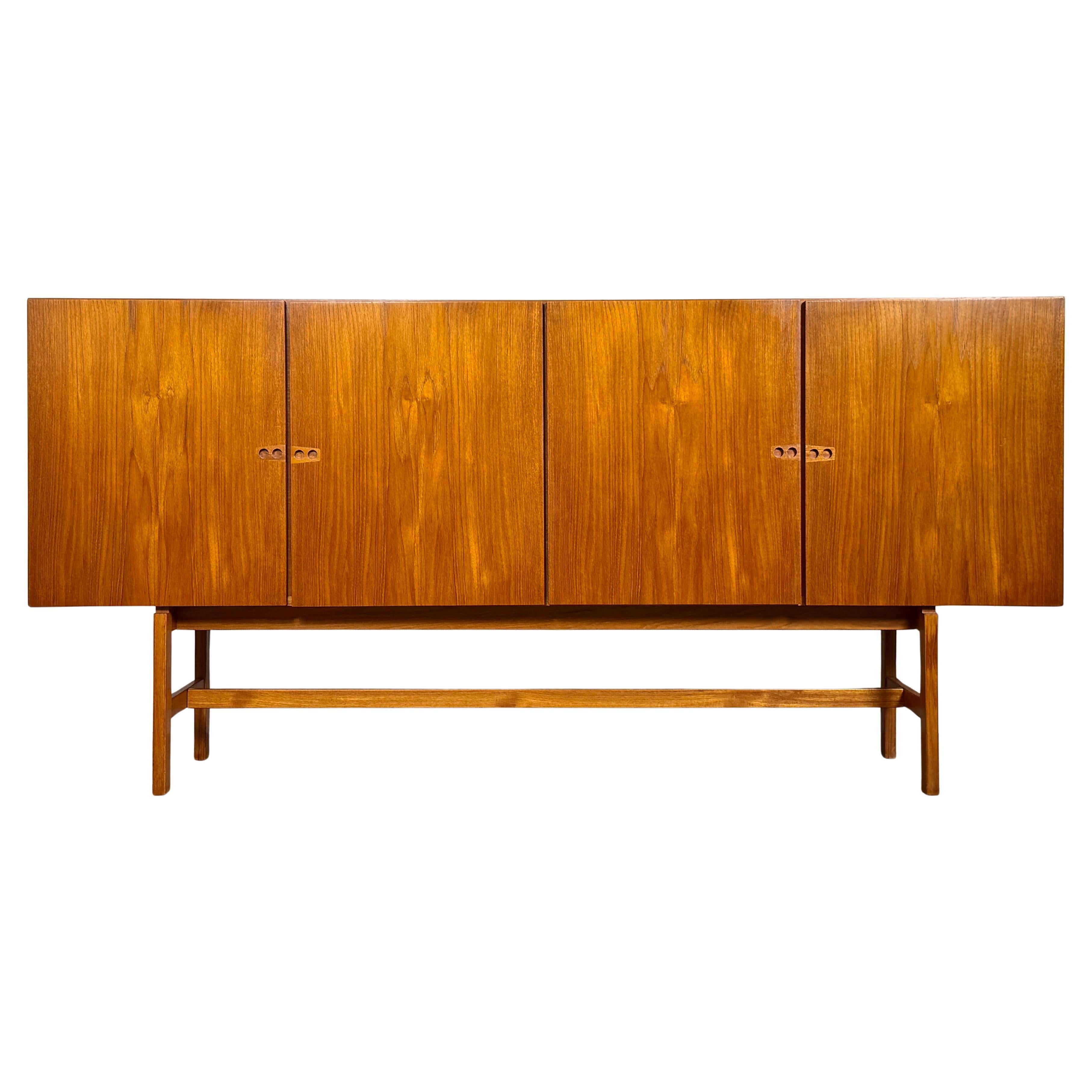Arne Vodder Teak Credenza Highboard Cabinet Mid Century Danish Modern 1960s For Sale