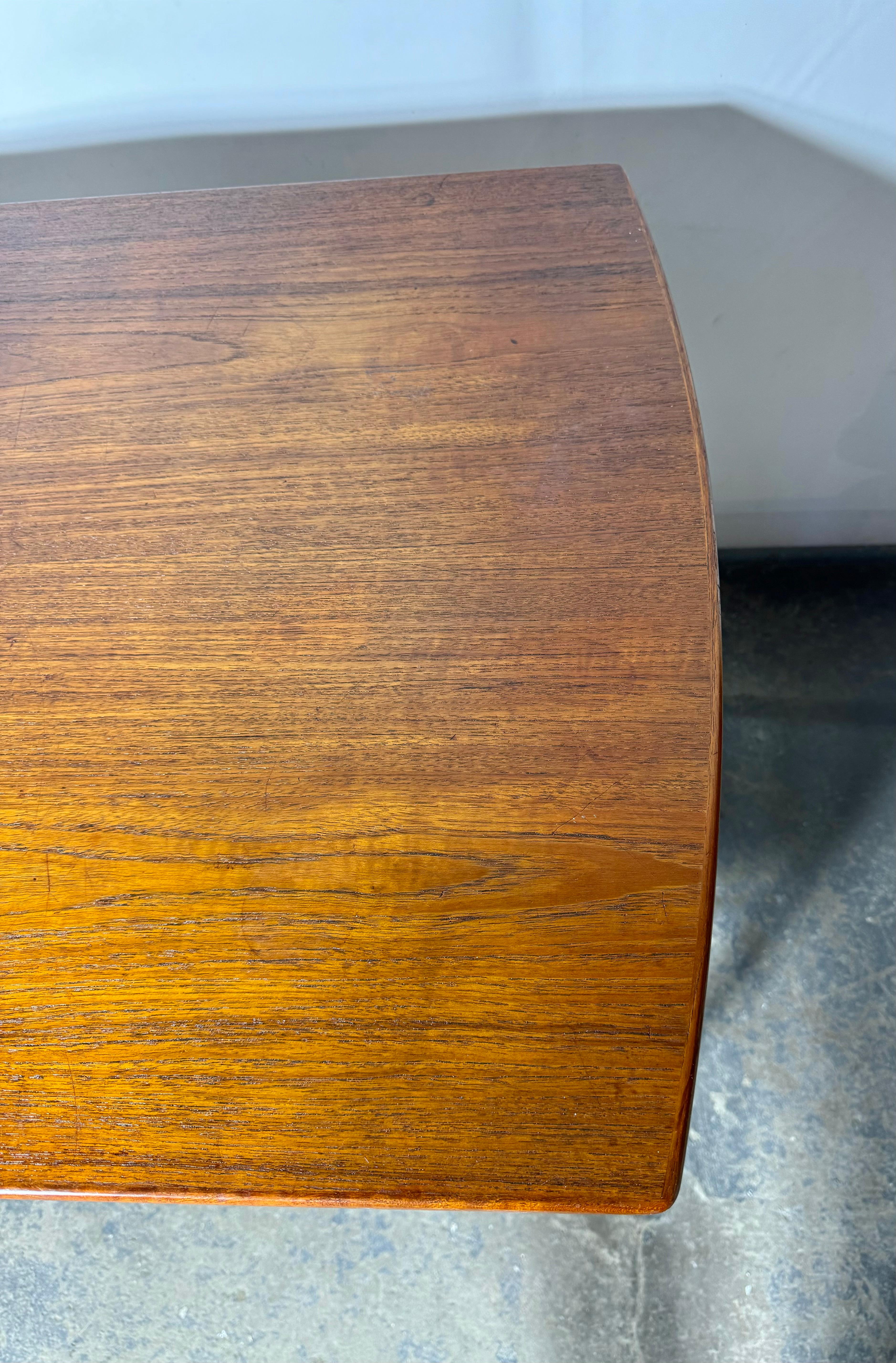 Mid Century Danish Modern Arne Vodder Teak Drop Leaf Desk / Denmark 2