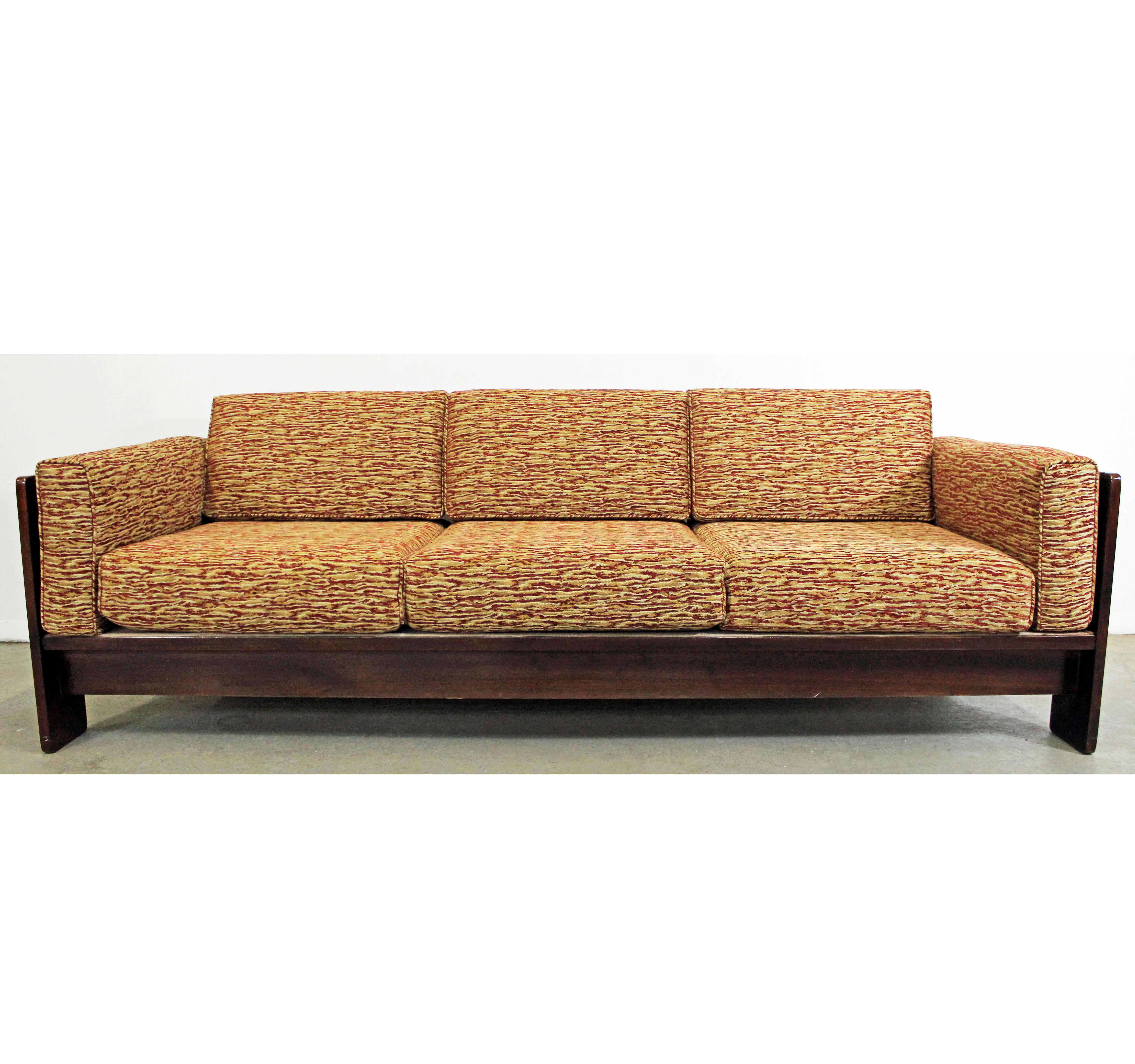 Mid-Century Modern Midcentury Danish Modern 'Bastiano' Tobia Scarpa Style Rosewood Sofa