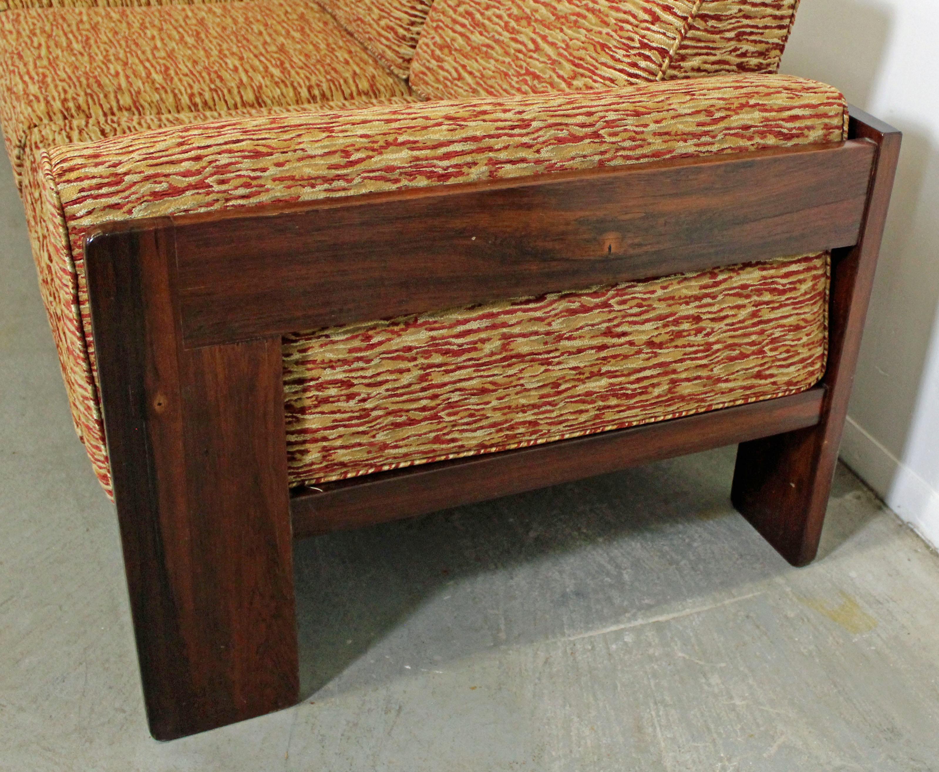 Mid-20th Century Midcentury Danish Modern 'Bastiano' Tobia Scarpa Style Rosewood Sofa