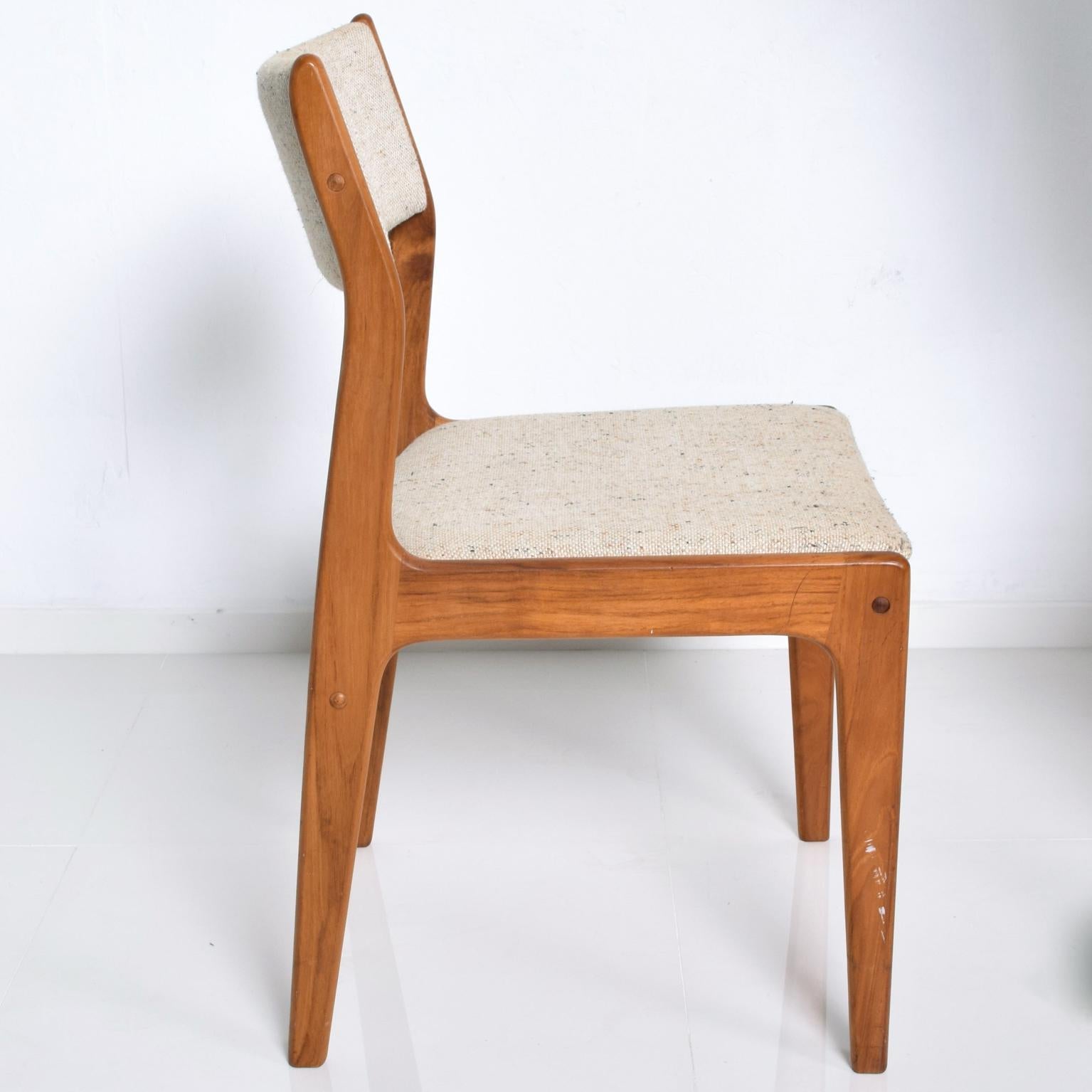 Midcentury Danish Modern Benny Linden Teak Dining Chairs, Set of 4 2