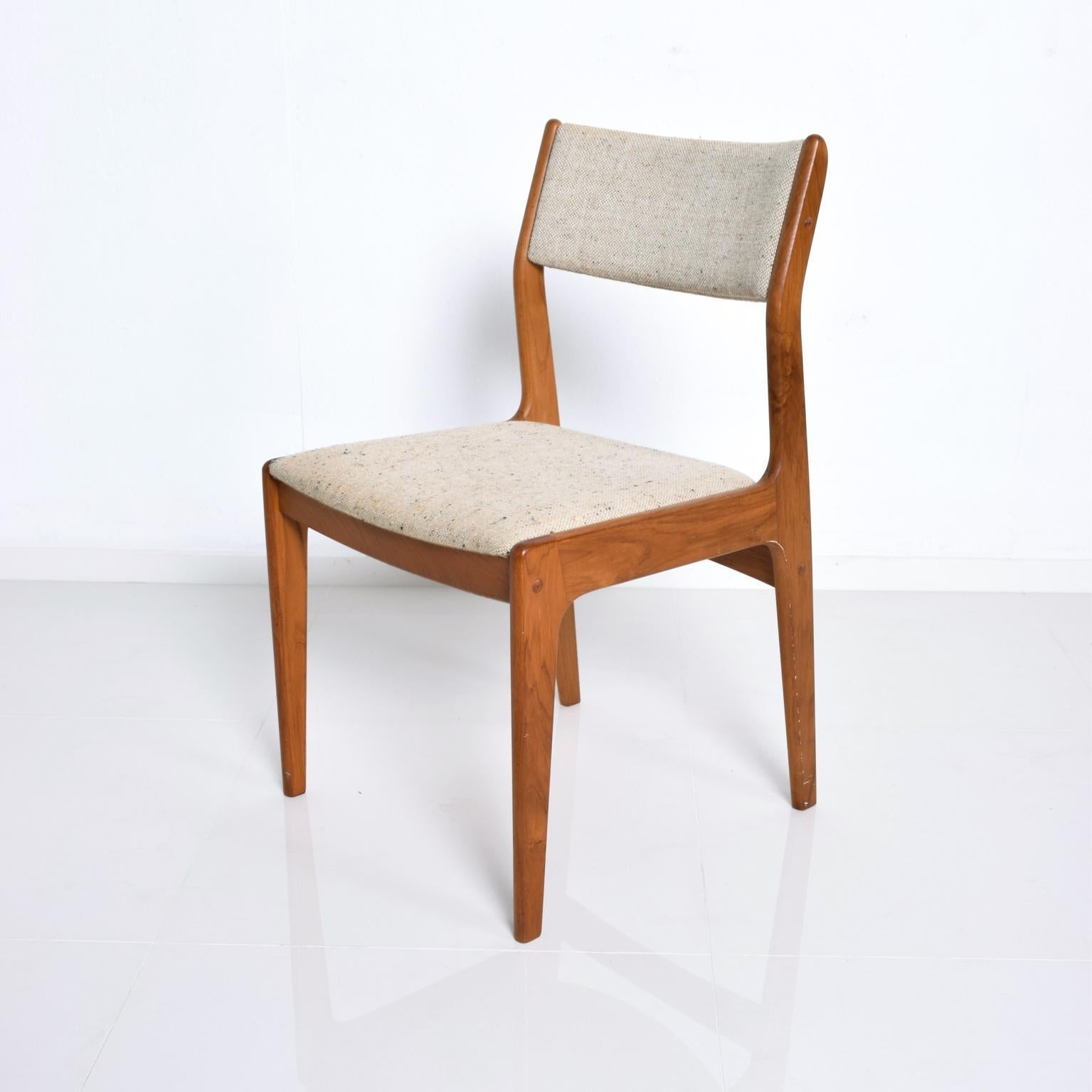 Oiled Midcentury Danish Modern Benny Linden Teak Dining Chairs, Set of 4