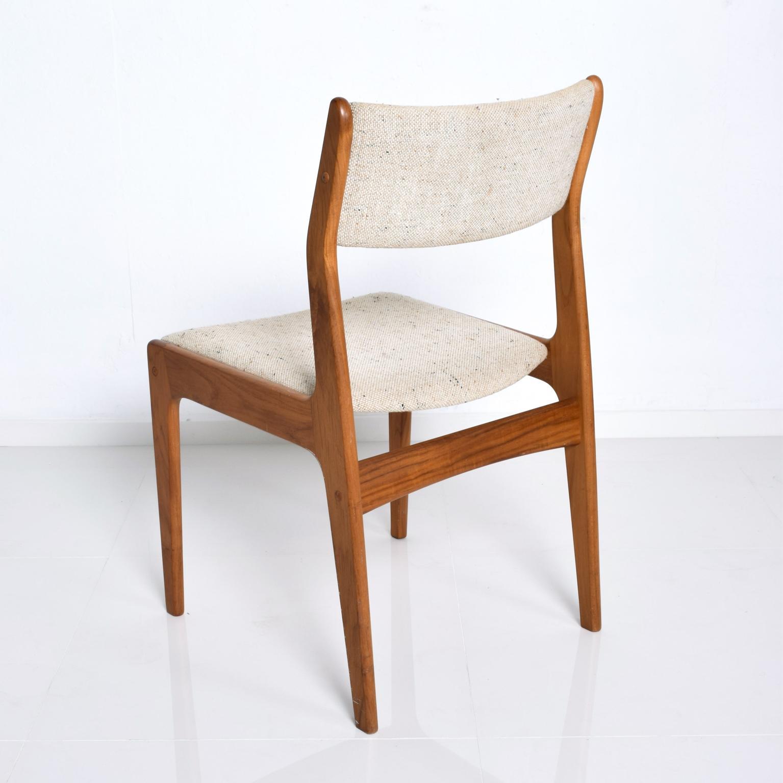 Late 20th Century Midcentury Danish Modern Benny Linden Teak Dining Chairs, Set of 4