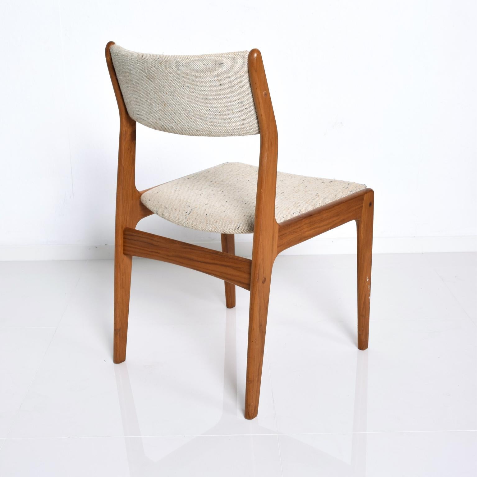 Midcentury Danish Modern Benny Linden Teak Dining Chairs, Set of 4 1