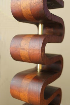 Mid Century Danish Modern Bentwood Lamp! Teak & Paldao Wood MCM Kagan Wegner Era