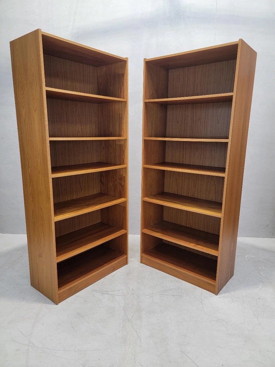 20th Century Mid Century Danish Modern Bookcases/Bookshelves - Set of 4