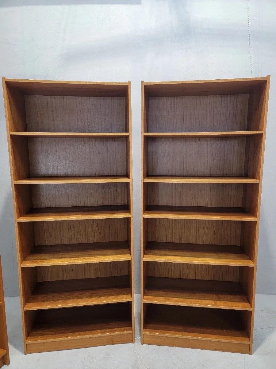 Mid Century Danish Modern Bookcases/Bookshelves - Set of 4 1