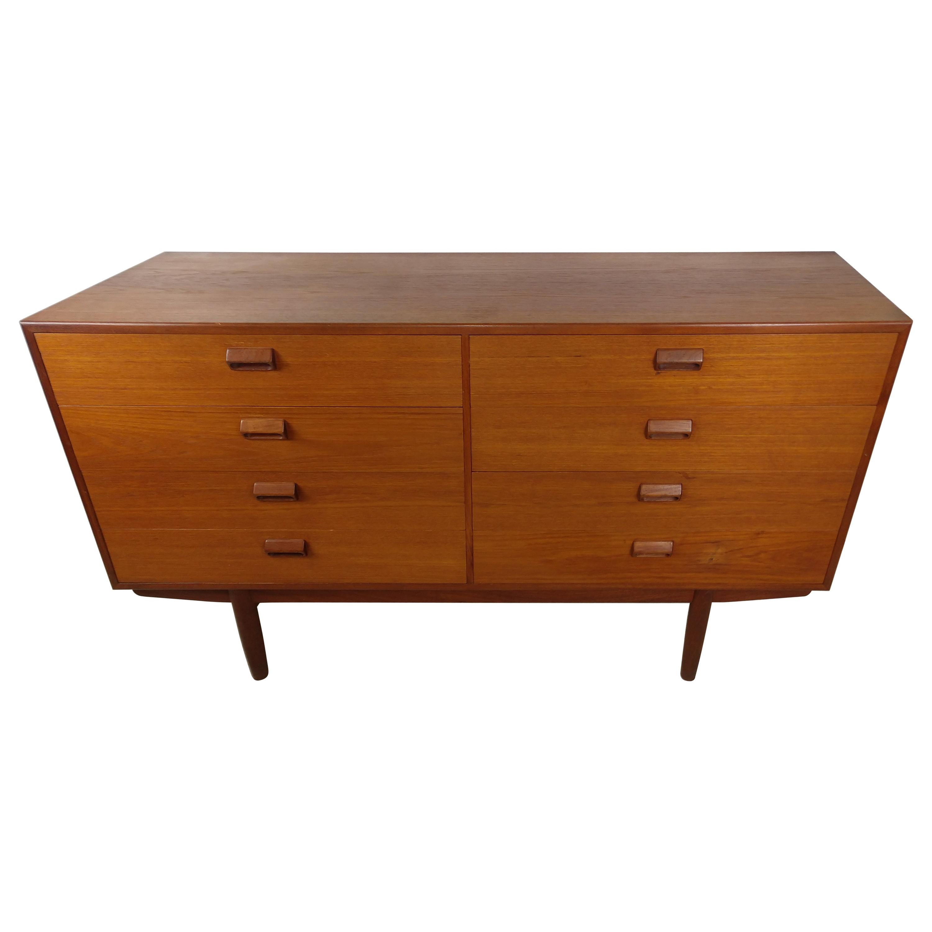 Danish Mid Century Modern teak dresser by Mogesen at 1stDibs