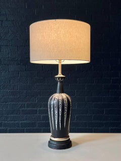 Mid-Century Danish Modern Ceramic Table Lamp by Soholm, Denmark – Signed