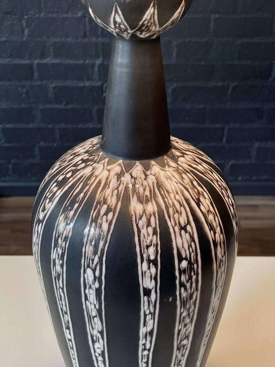 Lampe de table moderne danoise du milieu du siècle en céramique par Soholm, Danemark - Signée en vente 1