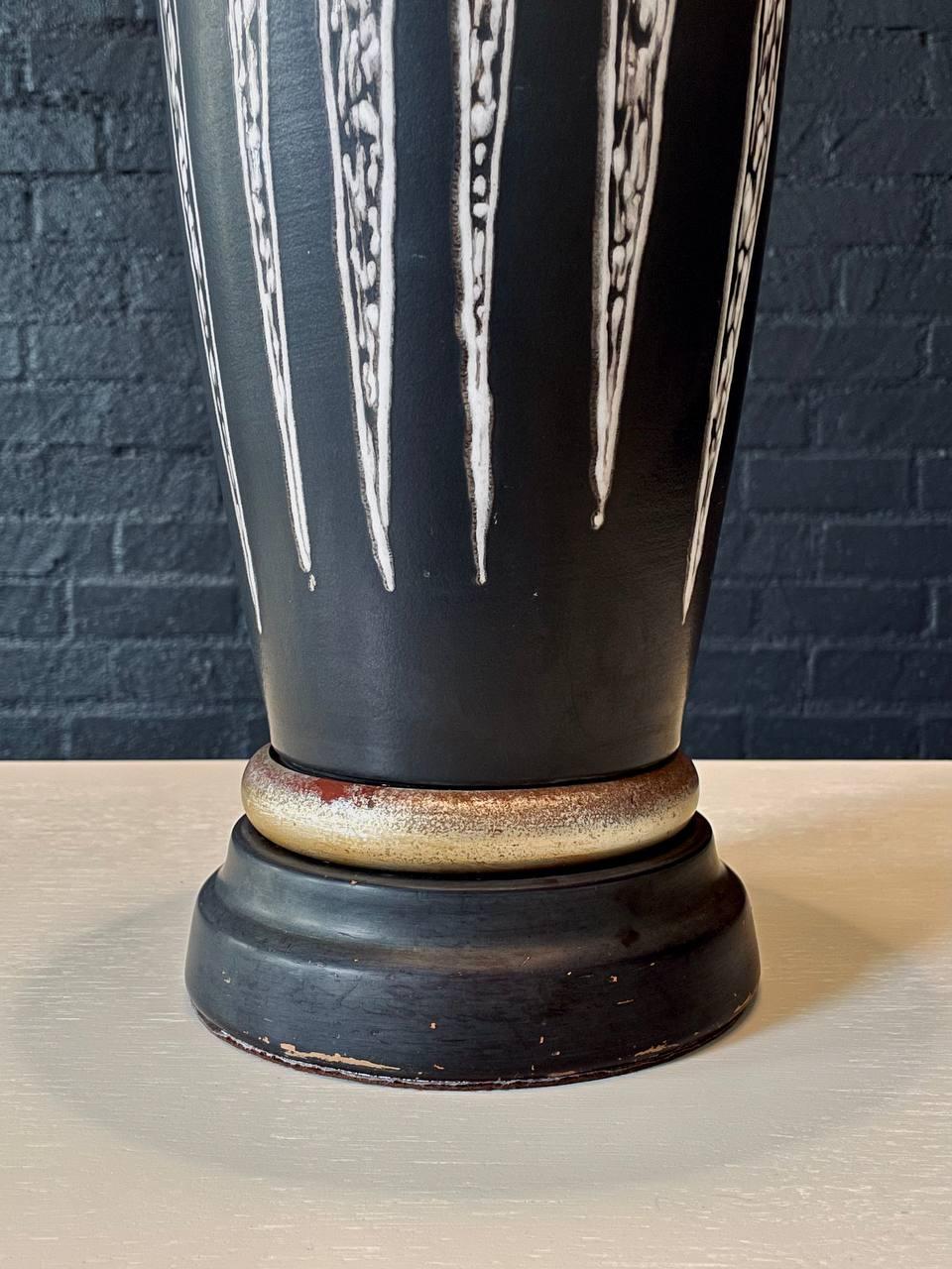 Lampe de table moderne danoise du milieu du siècle en céramique par Soholm, Danemark - Signée en vente 2