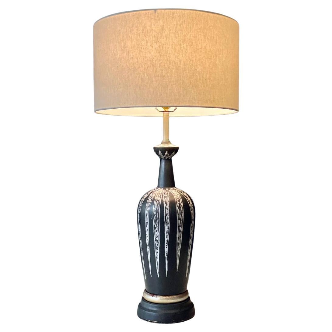 Lampe de table moderne danoise du milieu du siècle en céramique par Soholm, Danemark - Signée en vente