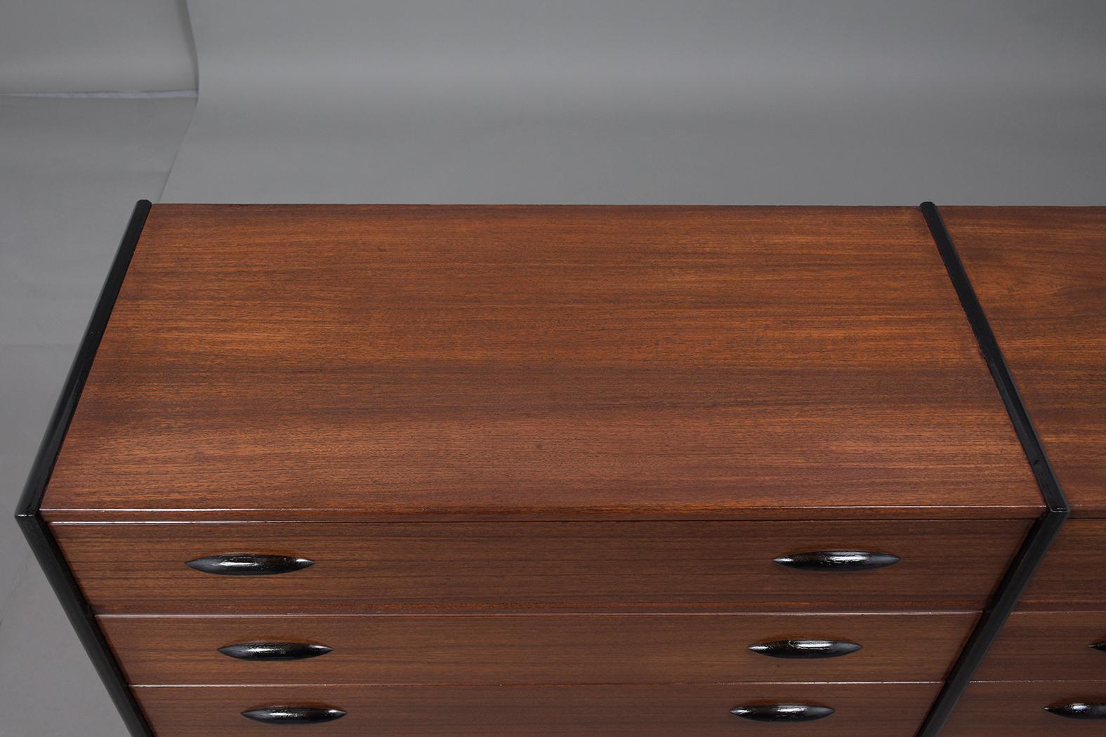 Polished Mid-Century Danish Modern Chest of Drawers