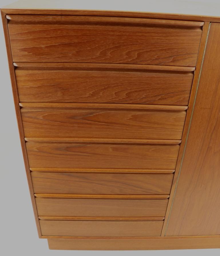Mid Century  Danish Modern Chifferobe Dresser by Westnofa 1