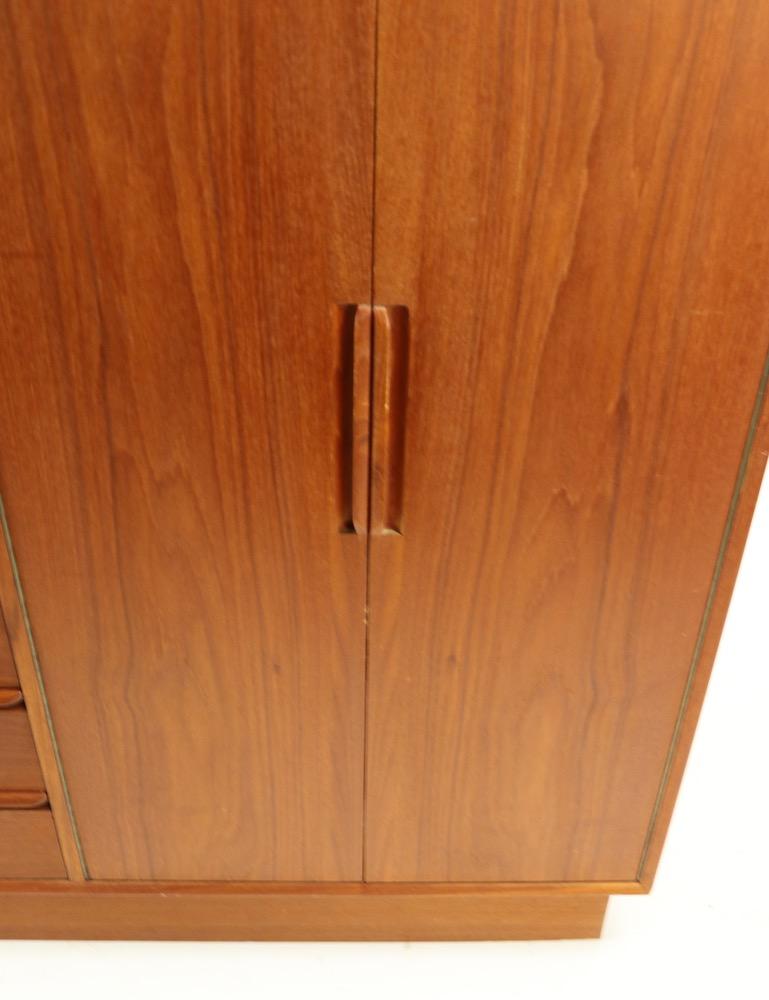 Oak Mid Century  Danish Modern Chifferobe Dresser by Westnofa