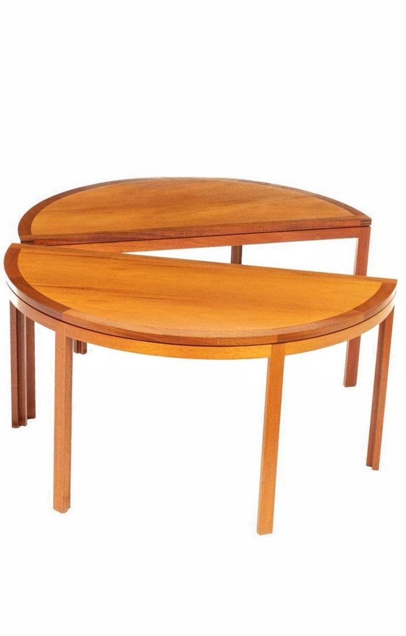 Mid-Century Danish Modern Christian Hvidt Designed Two Part Table In Good Condition In Forney, TX