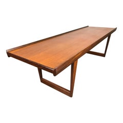 Mid Century Danish Modern Coffee Table by Peter Lovig Nielsen Teak Palisander