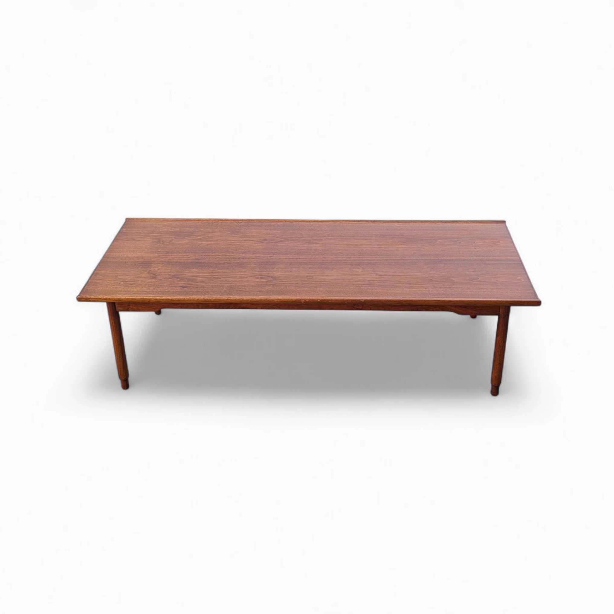 Mid-Century Danish Modern Coffee Table, Sculptural Legs, Teak, c. 1960s For Sale 5