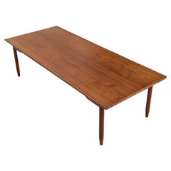 Mid-Century Danish Modern Coffee Table, Sculptural Legs, Teak, c. 1960s