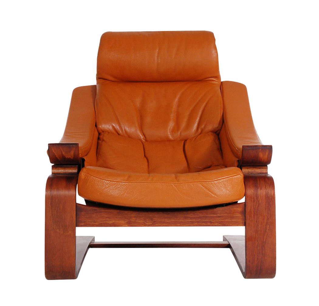 cognac leather chair