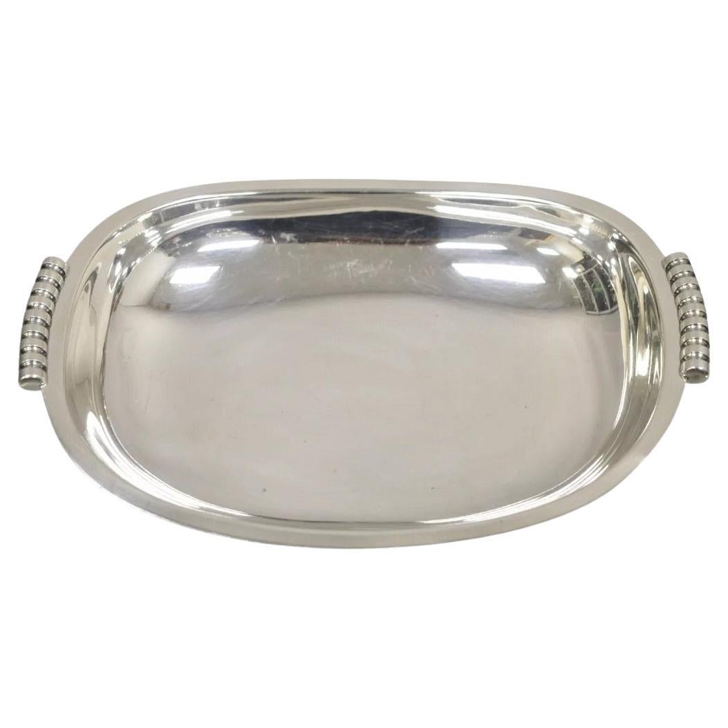 Mid Century Danish Modern Cohr Alta EPNS 32362 Silver Plated Serving Bowl Dish For Sale