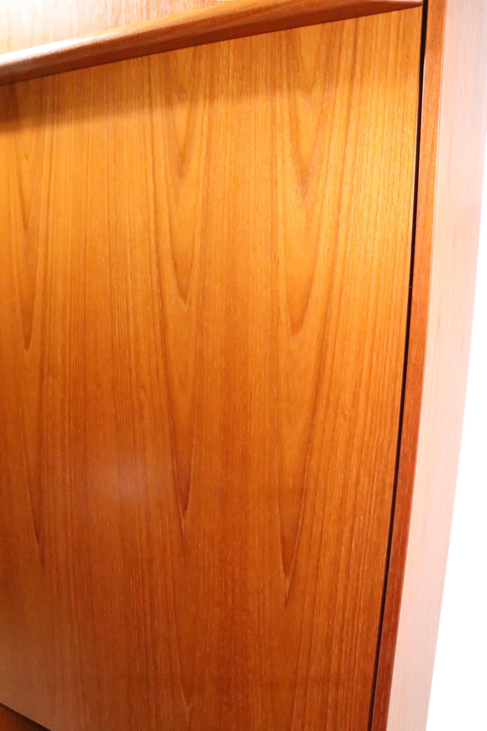 Mid Century Danish Modern Combination Bookshelf Dining Table Desk by Domino For Sale 5