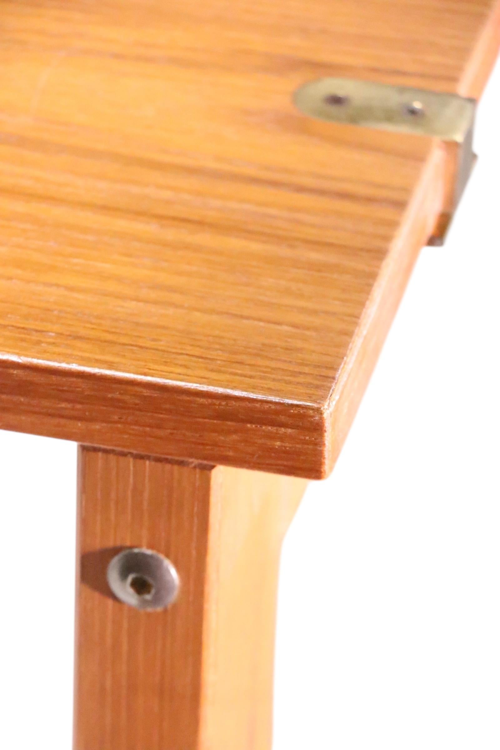 Mid Century Danish Modern Combination Bookshelf Dining Table Desk by Domino For Sale 11